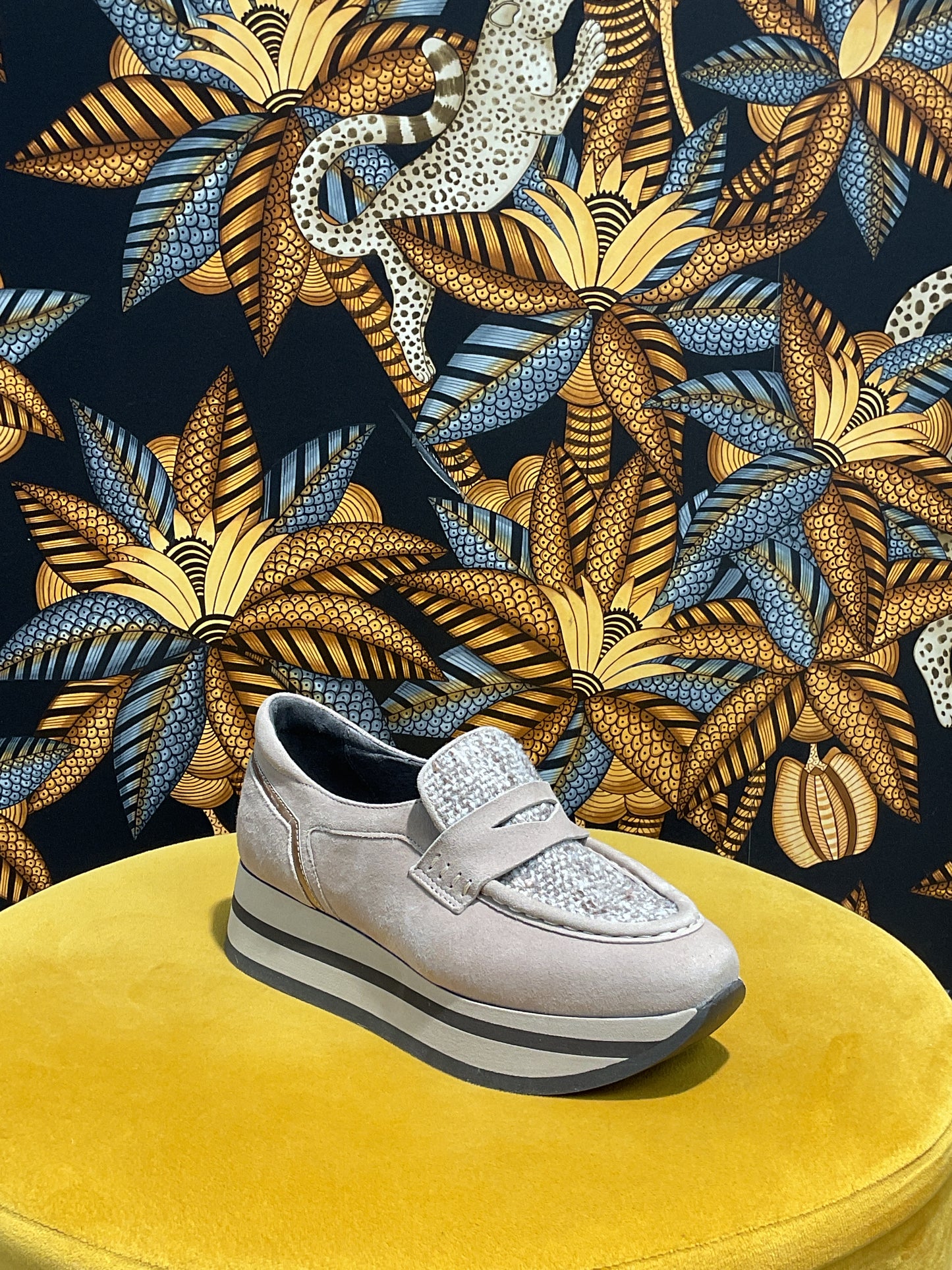 Mocassin basket tweed coco