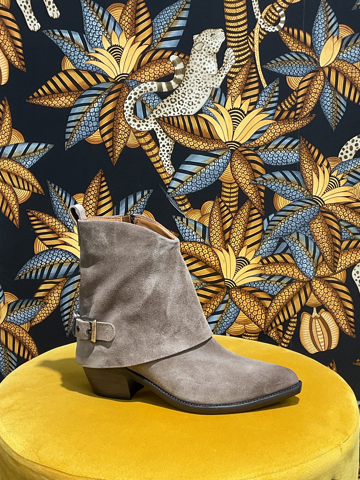 Bottine revers nubuck