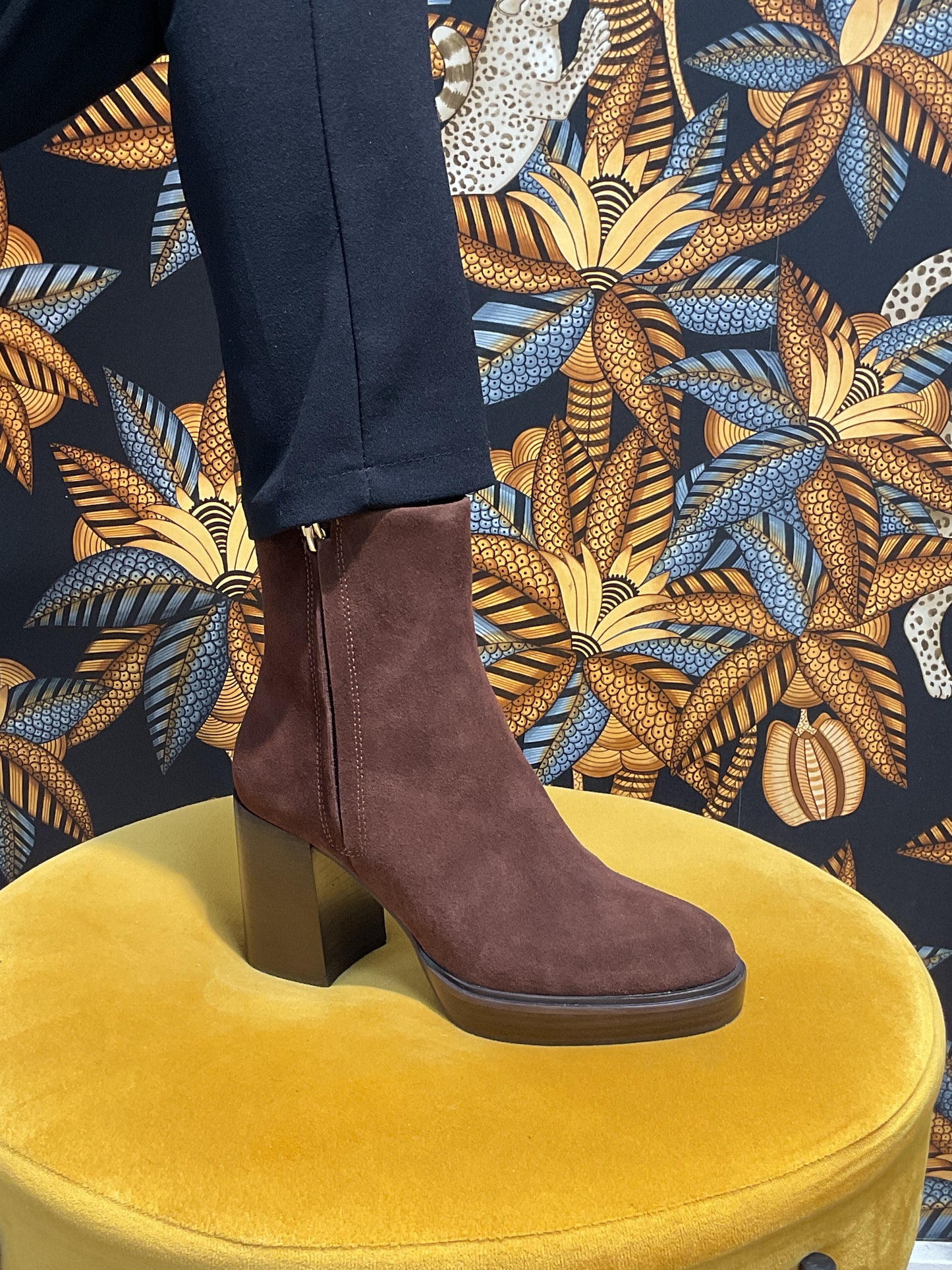 Bottines Nubuck choco