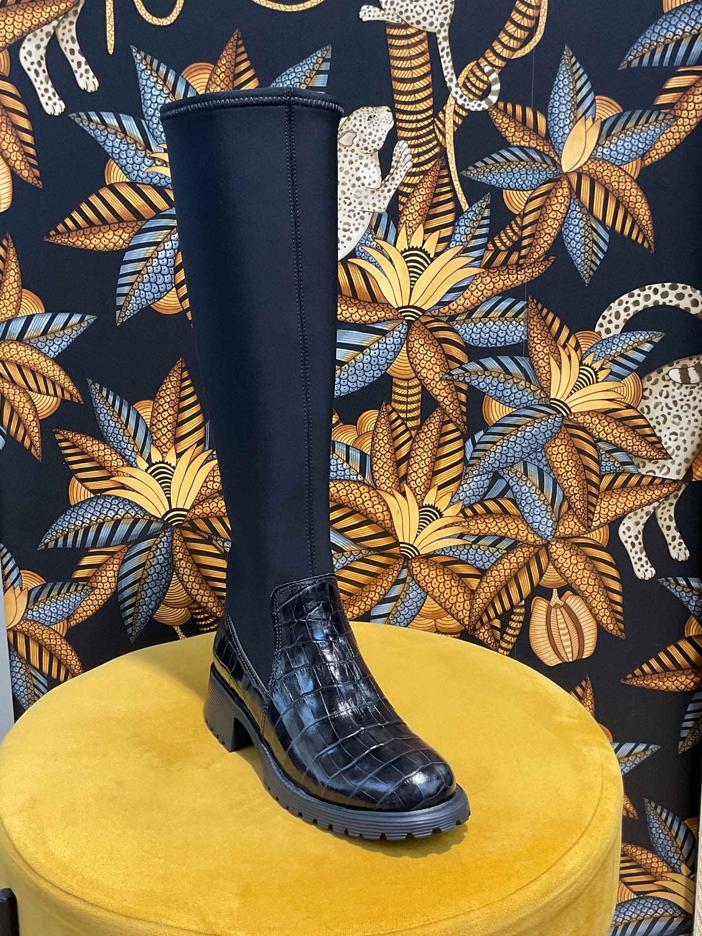 Bottes Cavalières Croco