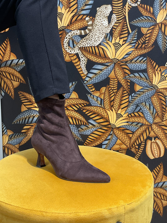 Bottines Nubuck Chocolat