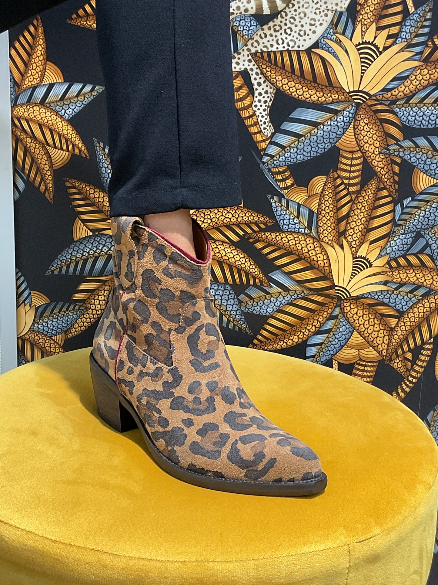 Bottines Santiags Léopard