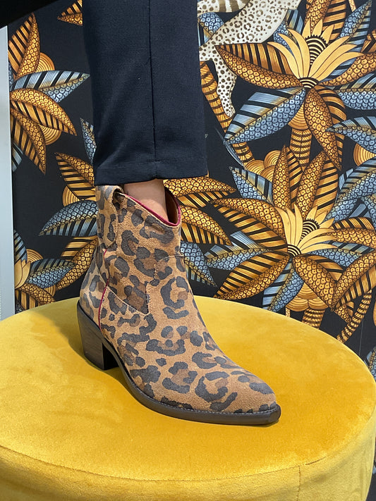 Bottines Santiags Léopard