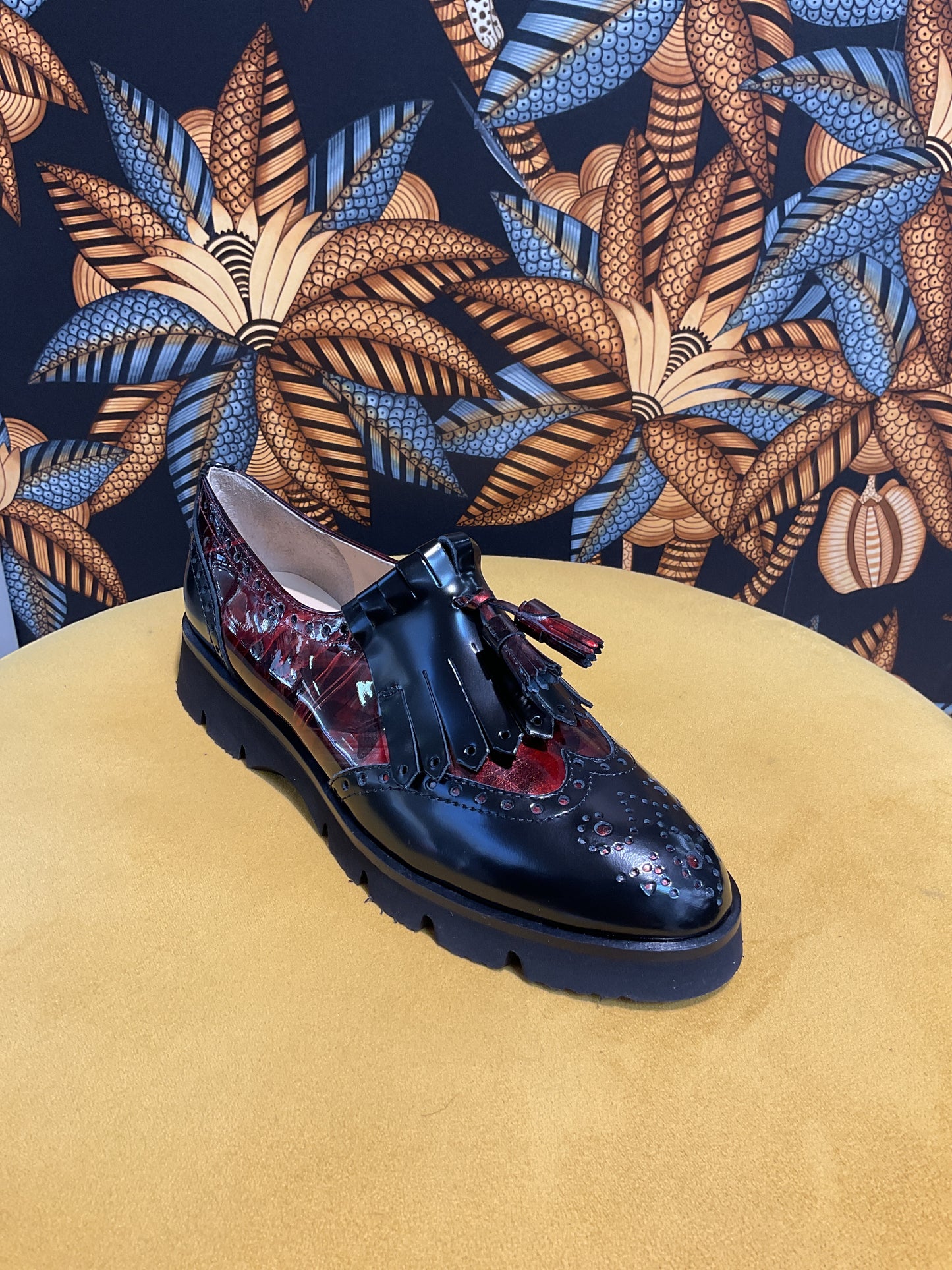 Mocassin bordeaux noir
