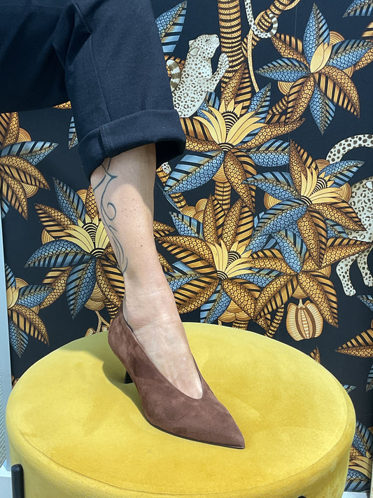 Escarpins Nubuck Camel