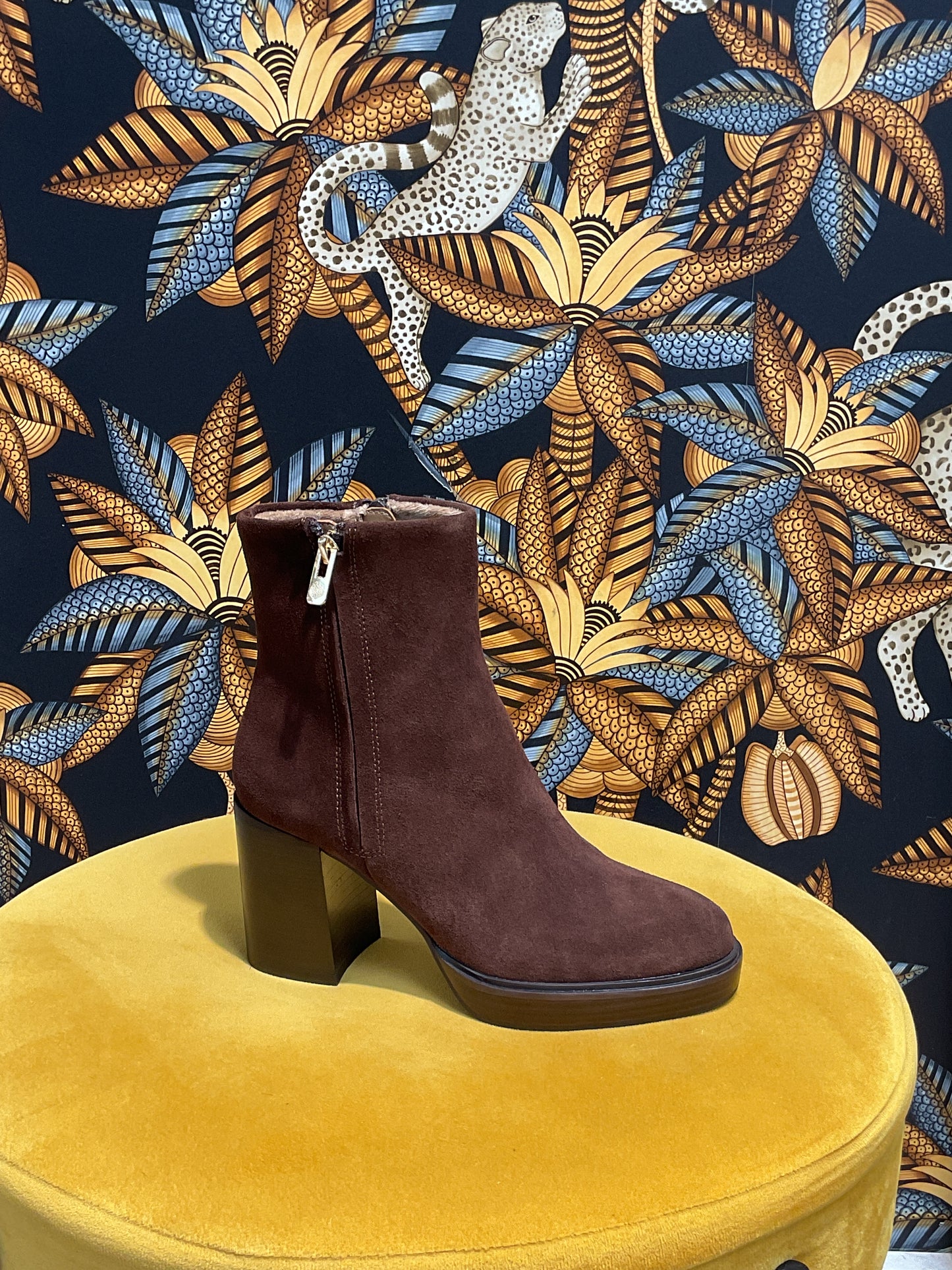 Bottines Nubuck choco
