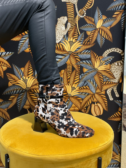 Bottine animalier