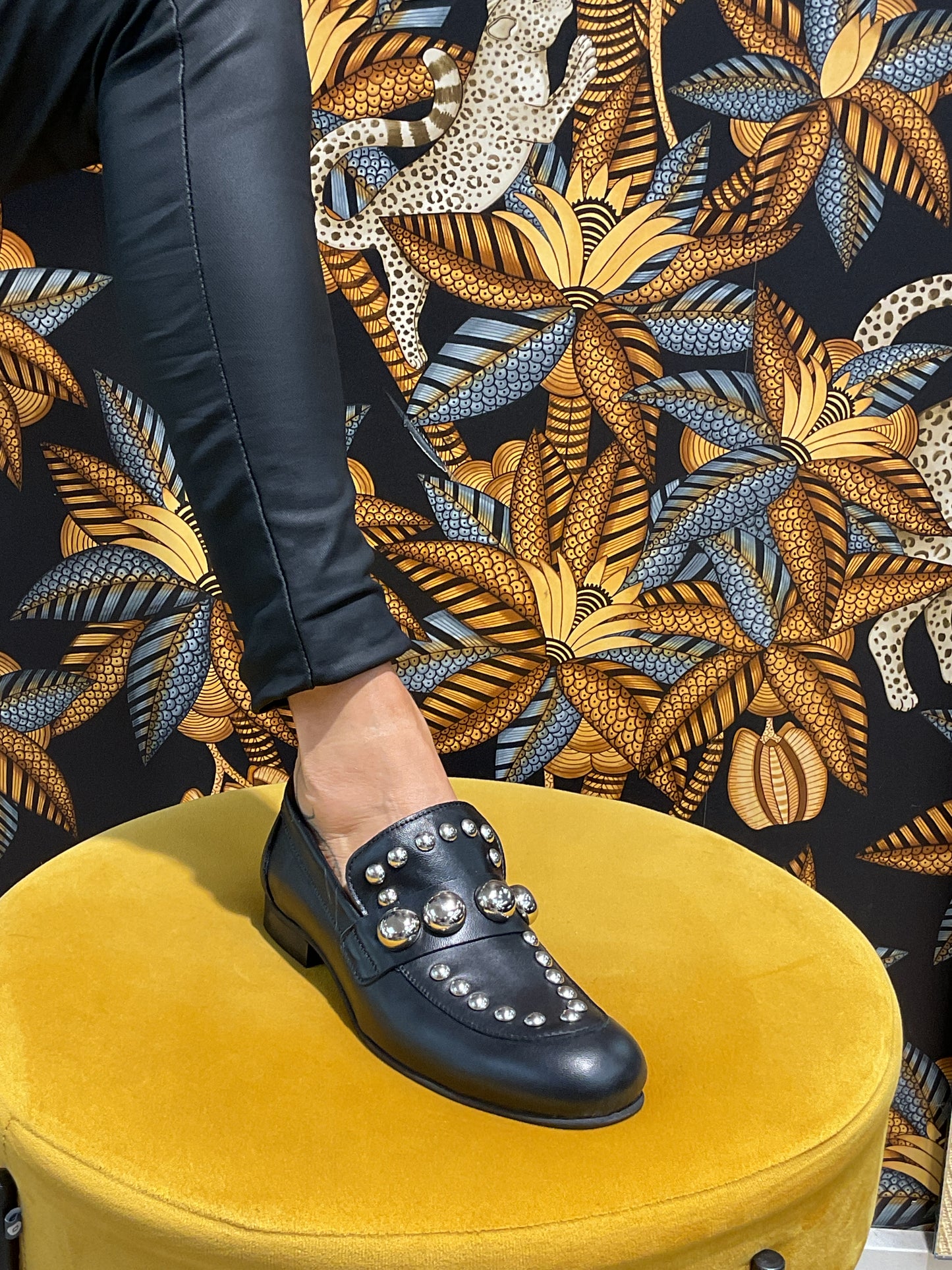 Mocassin clou noir