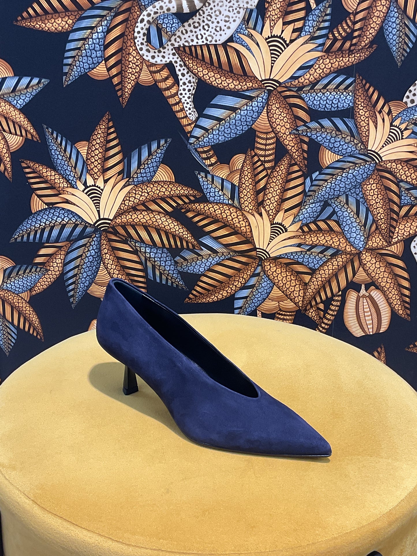 Escarpins Nubuck Bleu