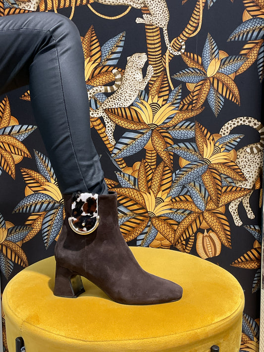 Bottines choco nubuck