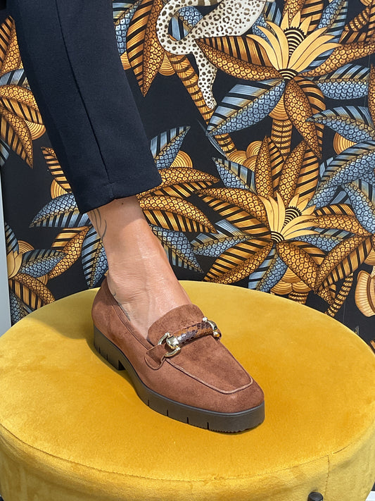Mocassins Boucle Python