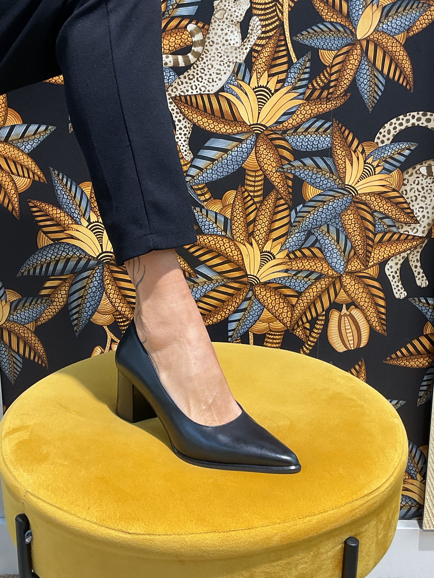 Escarpins cuir lisse