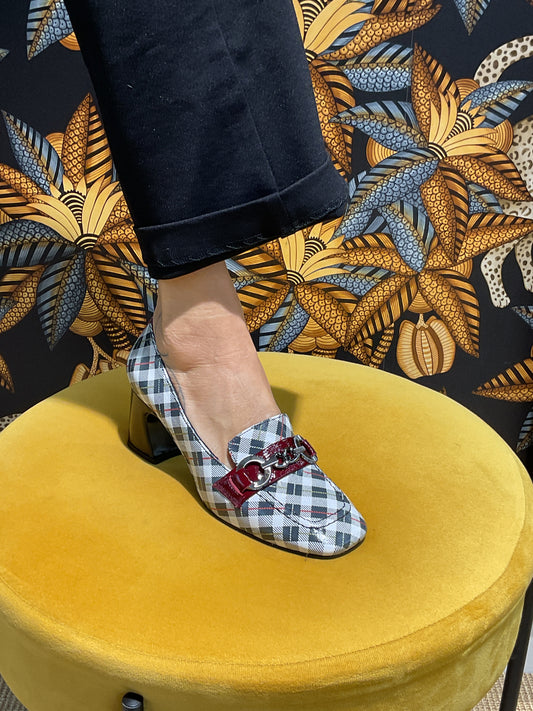 Mocassins à Talons Motif
