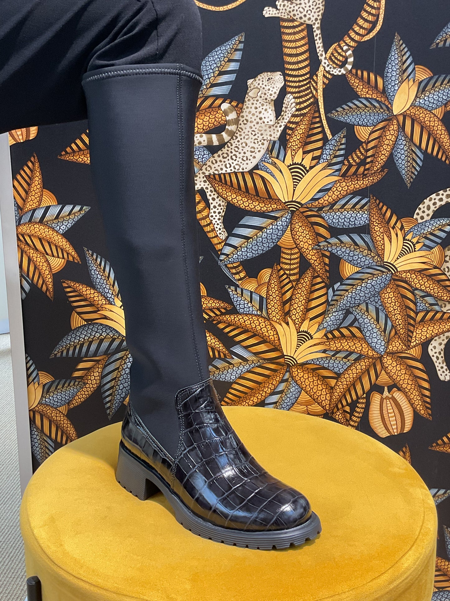 Bottes Cavalières Croco