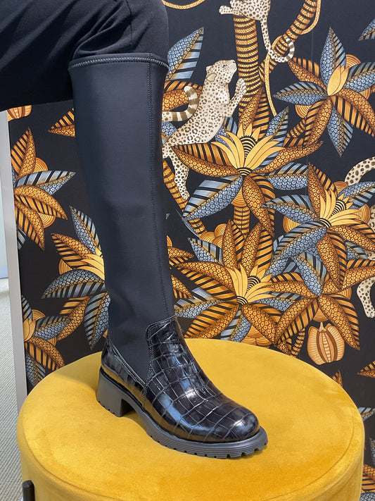 Bottes Cavalières Croco