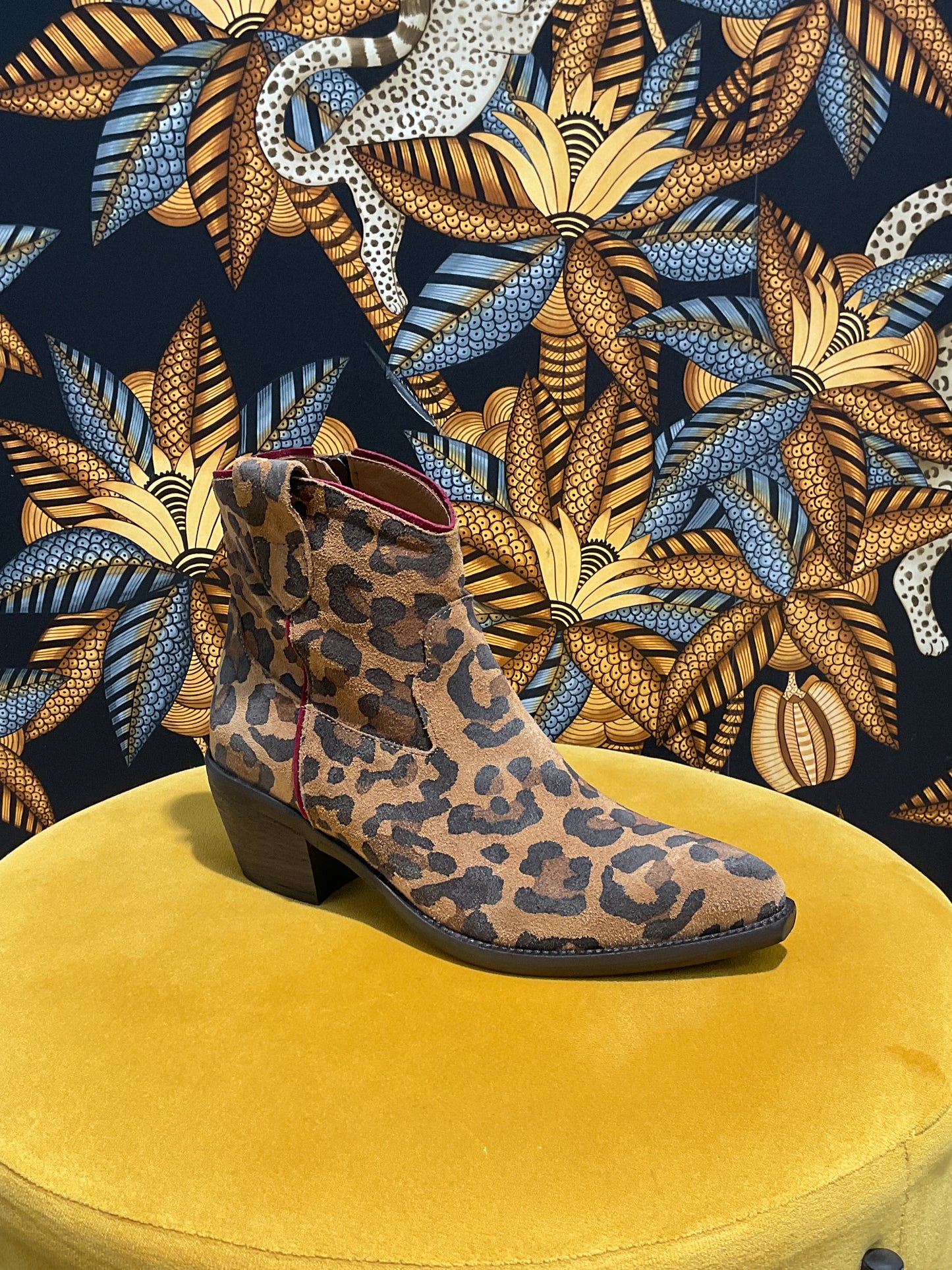 Bottines Santiags Léopard