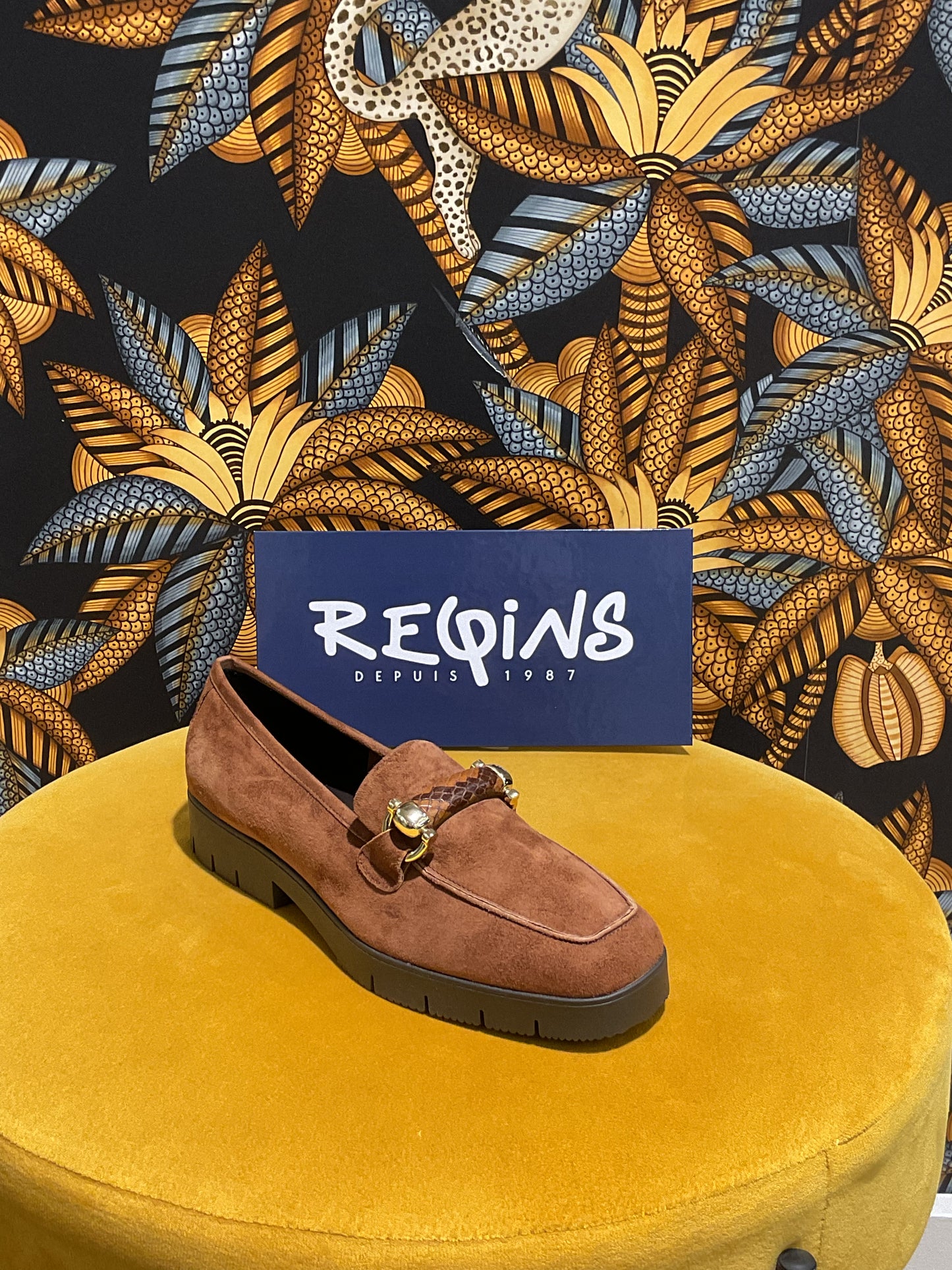 Mocassins Boucle Python