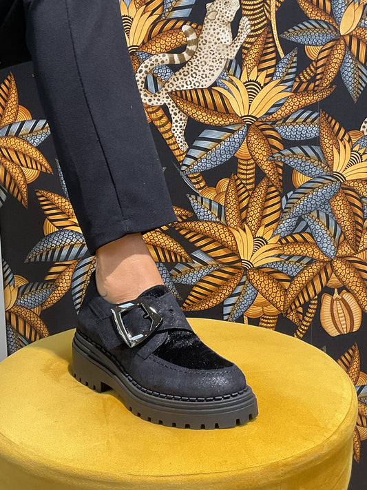 Mocassins Noir Bouclons