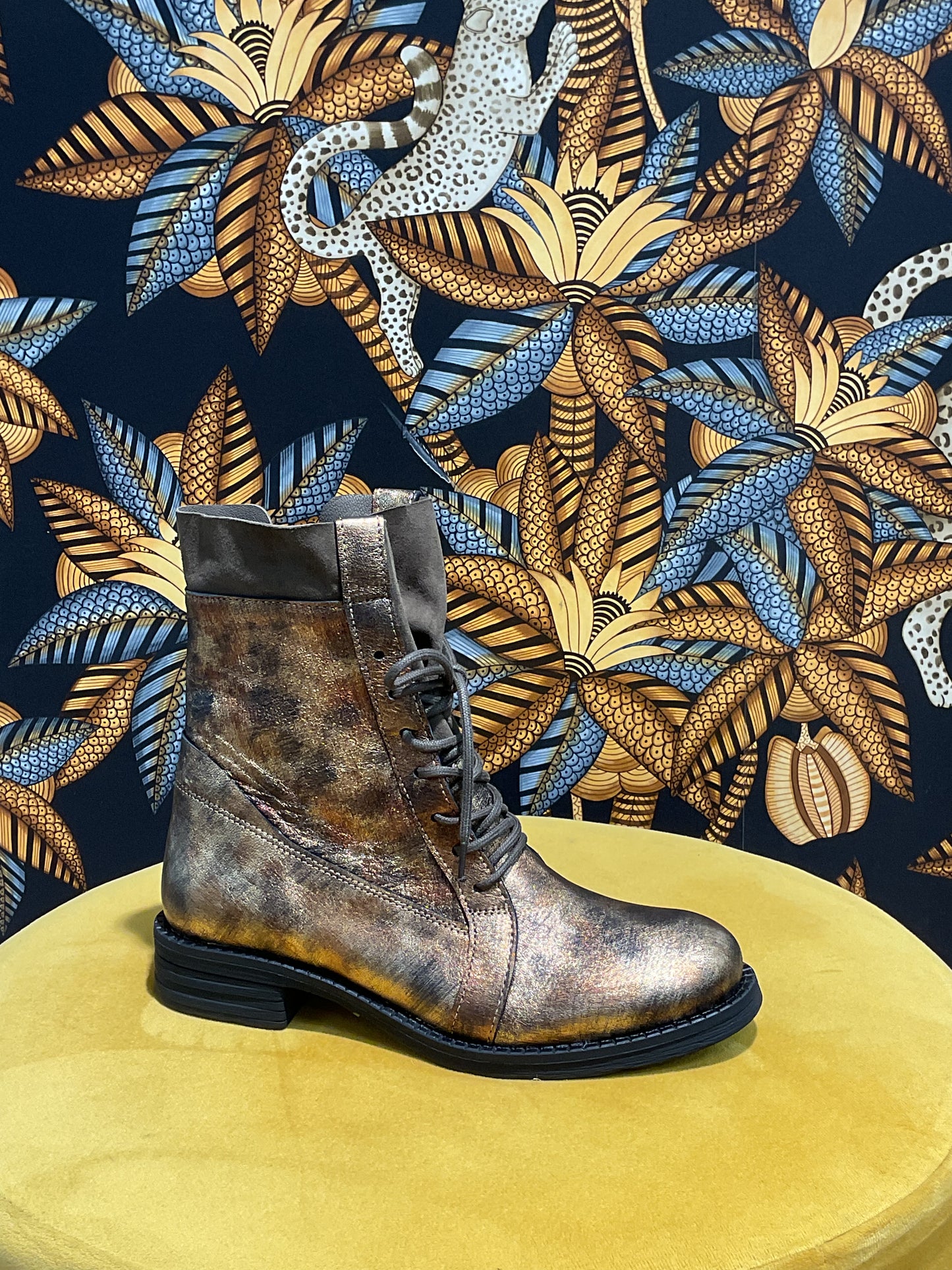 Bottines Lacets Bronze