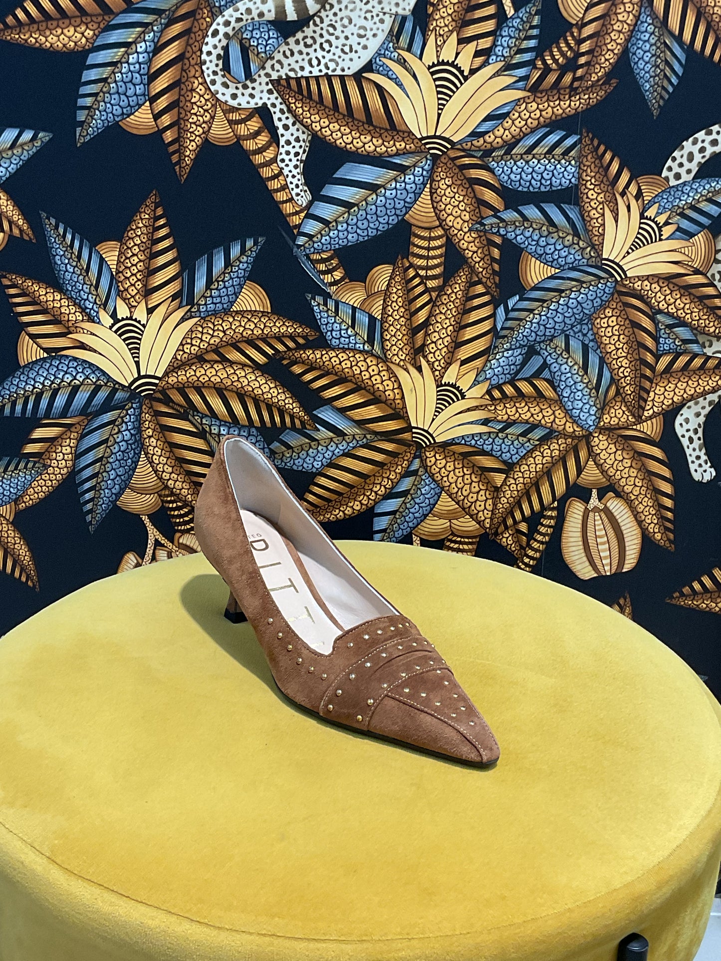 Escarpins Clou Camel