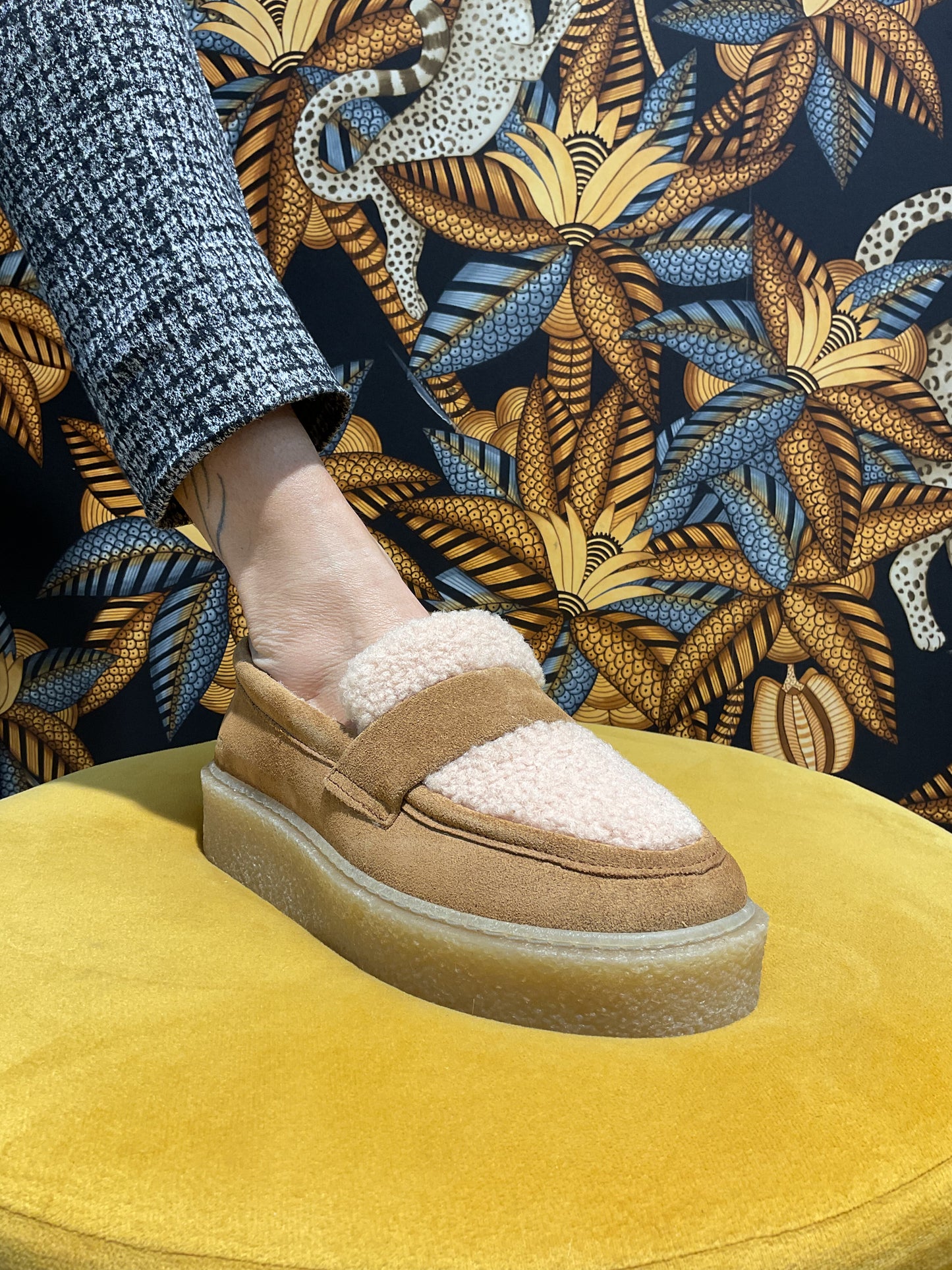 Mocassins fourrée Nubuck