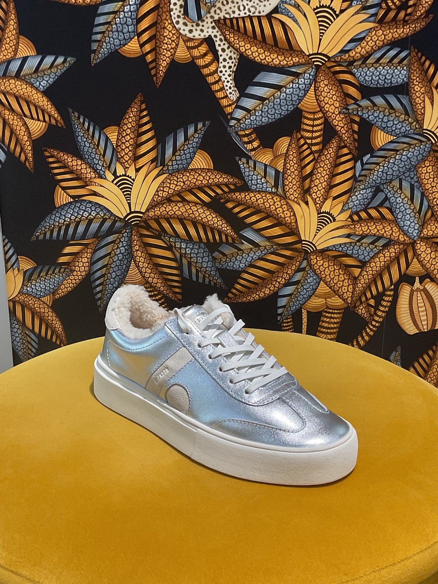 Baskets Fourrées Argent